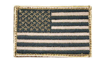 BH AMERICAN FLAG PATCH H&L TAN/BLK