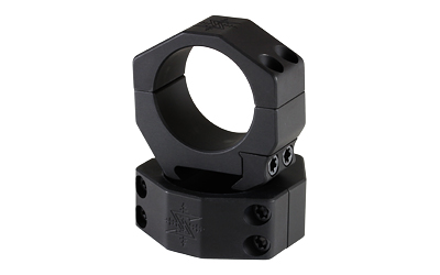 Seekins Precision Scope Ring 1.00" High 35mm 4 Cap Screw Anodized Finish Black 0010640004-F